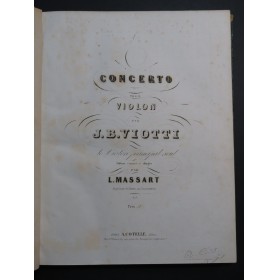 VIOTTI J. B. Concertos Violon Principal seul ca1850