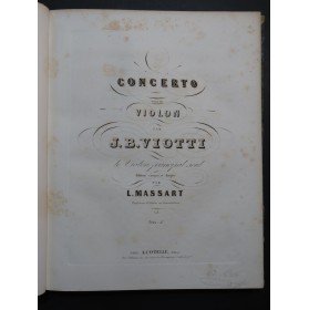 VIOTTI J. B. Concertos Violon Principal seul ca1850