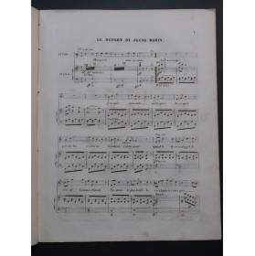 LAFONT Charles Philippe Le Départ du jeune marin Chant Piano ca1845