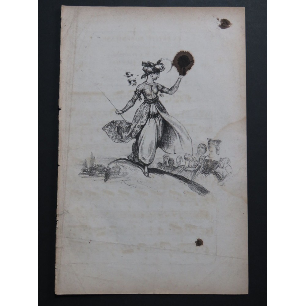 BRUGUIÈRE Edouard La Petite Bohémienne Chant Guitare ca1830