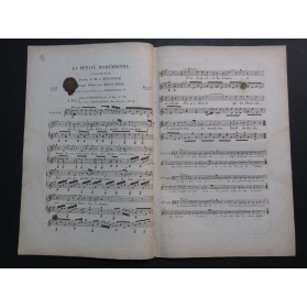 BRUGUIÈRE Edouard La Petite Bohémienne Chant Guitare ca1830