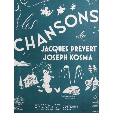 KOSMA Joseph Barbara Chant Piano 1947
