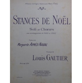 GAUTIER Louis Stances de...