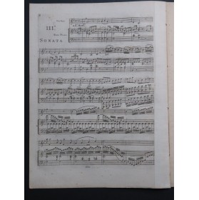 STEIBELT Daniel Sonate op 27 No 3 Piano Violon ca1797