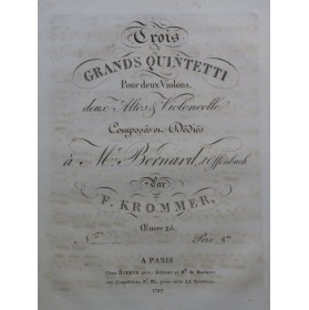 KROMMER Franz Quintette op...