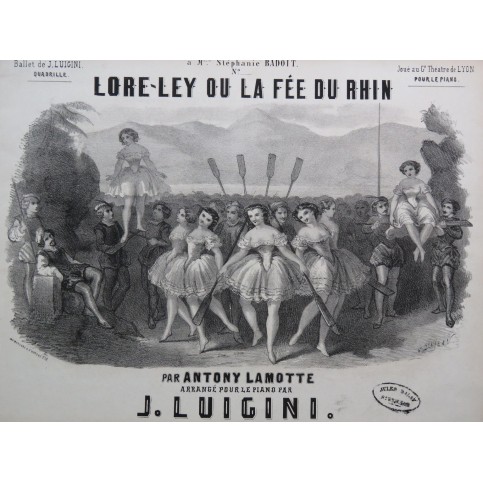 LAMOTTE Anthony Lore-Ley Quadrille No 2 Piano ca1850