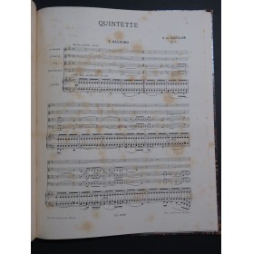 DE CASTILLON Alexis Quintette op 1 Piano Violon Alto Violoncelle ca1890