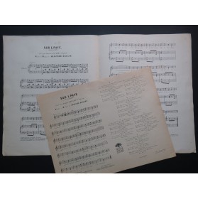 BRUANT Aristide Sur L'Pavé Chant Piano
