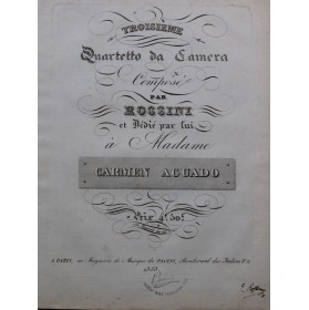 ROSSINI G. Quartetto da...