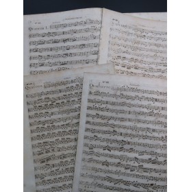 HAYDN Joseph Trois Quatuors op 57 Fiorillo Violons Alto Basse ca1799
