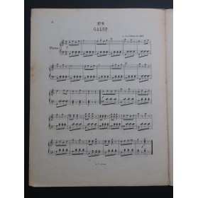 STREABBOG Louis Galop Danse op 254 Piano ca1890