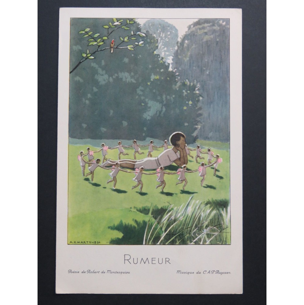 RUYSSEN C. A. P. Rumeur Chant Piano 1934