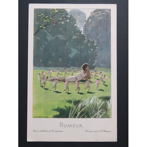 RUYSSEN C. A. P. Rumeur Chant Piano 1934