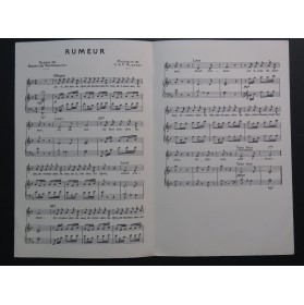 RUYSSEN C. A. P. Rumeur Chant Piano 1934