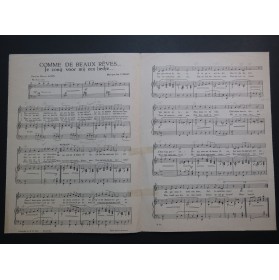 SWART Aat C. Comme de beaux rêves Chant Piano