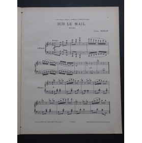 MESLAY Louise Sur le Mail Château de la Motte-Fouquet Piano ca1905