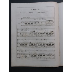 VIEUXTEMPS Henri Le Papillon Chant Piano ca1840