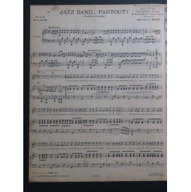 DE BOZI Harold Jazz Band... Partout ! Chant Piano 1920
