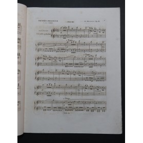 HENSELT Adolphe 3 Morceaux Piano 4 mains ca1840