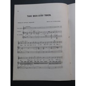 SCHULTHES Wilhelm Take Back Evry Token Chant Piano XIXe siècle