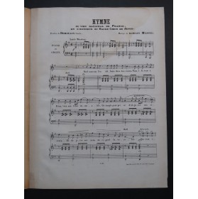 MASONI Remicio Hymne du Voeu National de France Chant Piano ou Orgue XIXe
