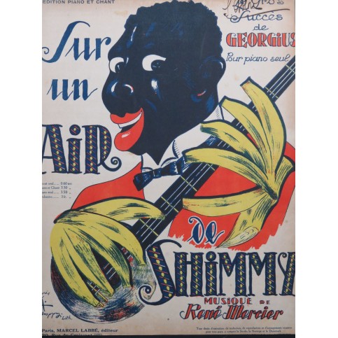 MERCIER René Sur un air de Shimmy Chant Piano 1921