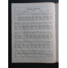 ADAM Adolphe Gisèle ou les Wilis Chant Piano ca1840
