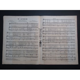 GABAROCHE Gaston S'Aimer Chant Piano 1924