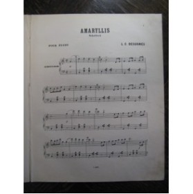 DESORMES L. C. Amaryllis Piano XIXe