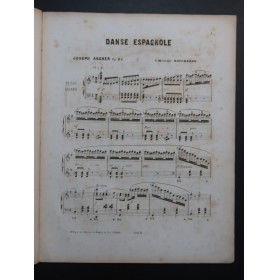 ASCHER Joseph Danse Espagnole op 24 Piano 1854
