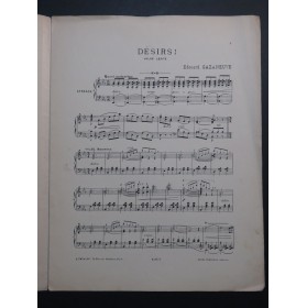 CAZANEUVE Edouard Désirs Piano