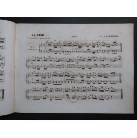 TOLBECQUE J. B. La Péri Burgmüller Quadrille No 2 Piano 4 mains ca1845