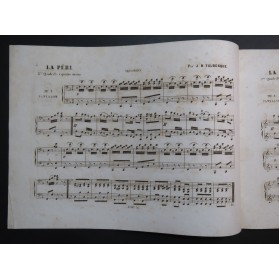 TOLBECQUE J. B. La Péri Burgmüller Quadrille No 2 Piano 4 mains ca1845