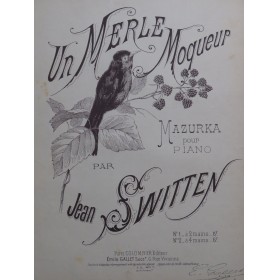 SWITTEN Jean Un Merle...