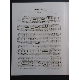 NADAUD Gustave Chauvin Chanson à boire Chant Piano ca1850