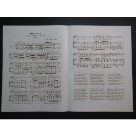 NADAUD Gustave Chauvin Chanson à boire Chant Piano ca1850