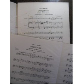 SUDESSI P. Arlequinade Violon Piano 1904