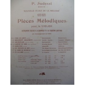 SUDESSI P. Caresse du Soir Violon Piano 1904