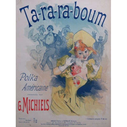MICHIELS Gustave Ta-Ra-Ra Boum Piano ca1893