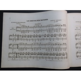 SCHUBERT Camille Le Chevalier Bayard Piano 4 mains ca1850