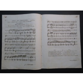 BOUFFET Appel aux Chevaliers Chant Piano ou Harpe ca1820
