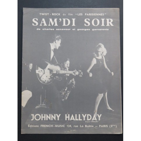 Sam'di Soir Johnny Hallyday Chant Piano 1962