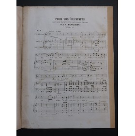 PANSERON Auguste Pour vos Bienfaits Chant Orgue Alexandre ca1860