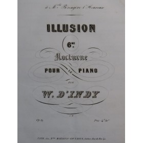 D'INDY W. Illusion Nocturne...