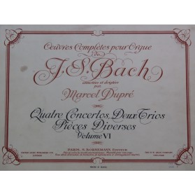 BACH J. S. Oeuvres...