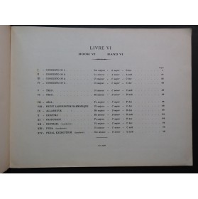 BACH J. S. Oeuvres Complètes Volume 6 Orgue