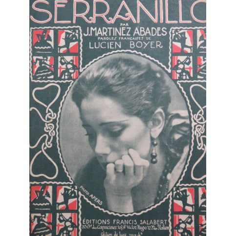 MARTINEZ ABADES Juan Serranillo Chant Piano ca1920