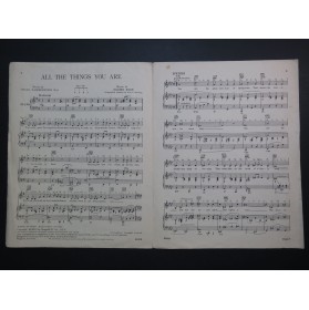 KERN Jérome All The Things You Are Chant Piano 1940