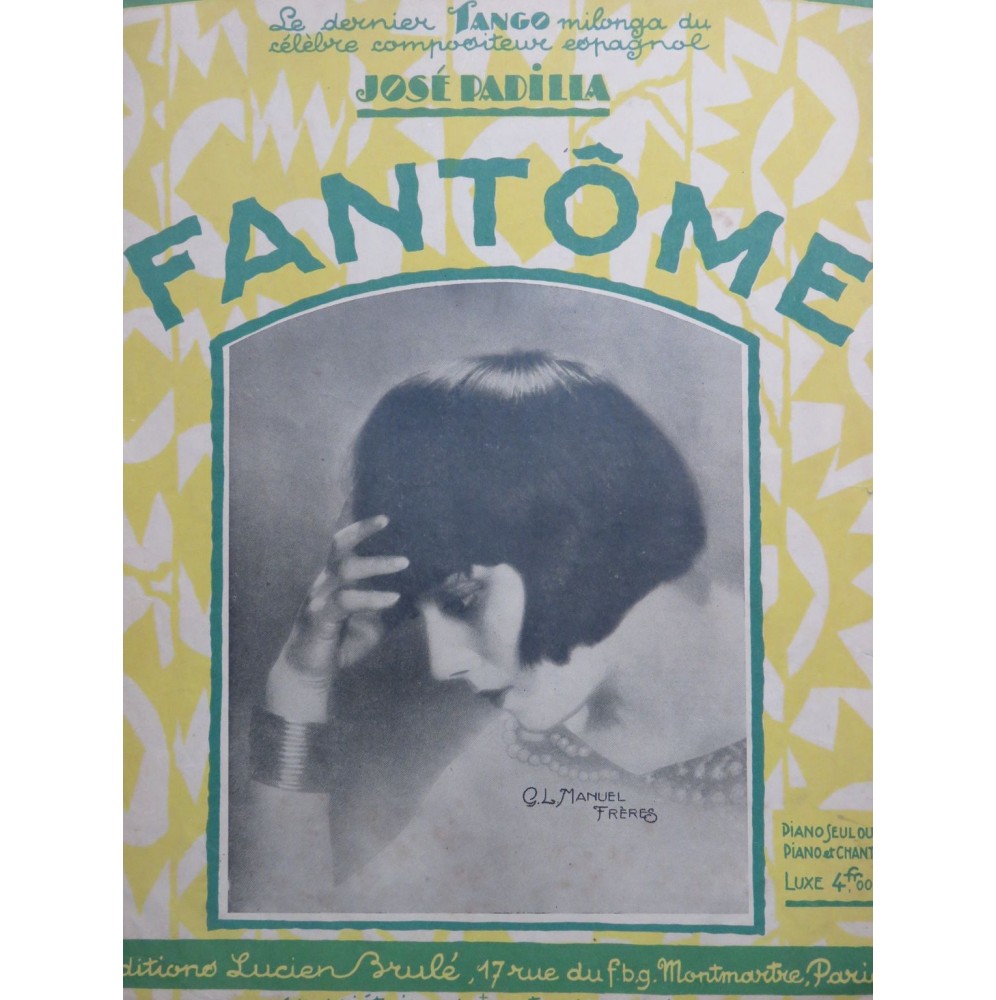 PADILLA José Fantôme Piano 1924