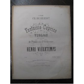 VIEUXTEMPS Henri Fantaisie Violon Piano 1842